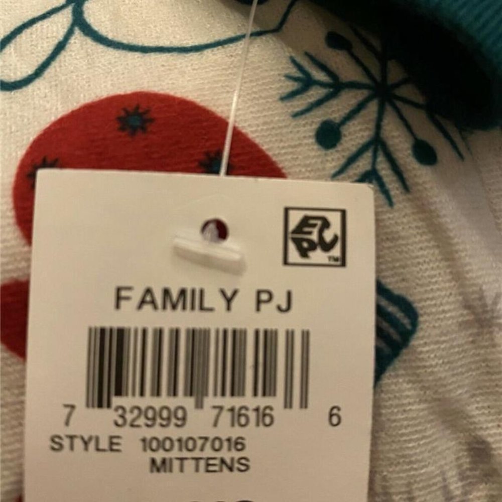 Family Pajamas Matching Baby One Piece Pajama, Mittens, 24 Month - Picture 2 of 3